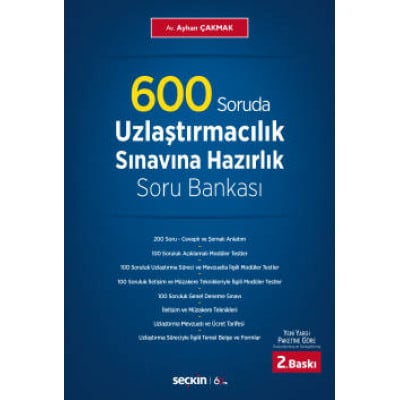 600 Soruda Uzlaştırmacılık Sınavına Hazırlık Soru Bankası