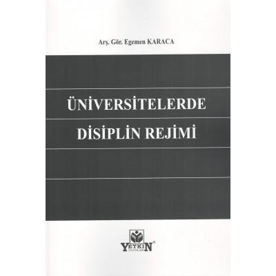 Üniversitelerde Disiplin Rejimi