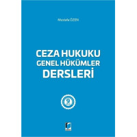 Ceza Hukuku Genel Hükümler Dersleri