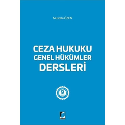 Ceza Hukuku Genel Hükümler Dersleri