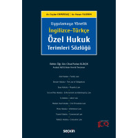 İngilizce - Türkçe Özel Hukuk Terimleri Sözlüğü