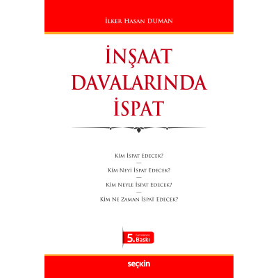 İnşaat  Davalarında İspat