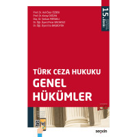 Türk Ceza Hukuku Genel Hükümler