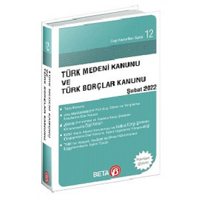 Türk Medeni Kanunu ve Türk Borçlar Kanunu (Cep)